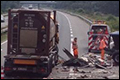 Wegwerkers ontsnappen aan de dood op Duitse A31 [+foto&video]