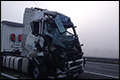 Ongeval met meerdere vrachtwagens op A67[+foto]