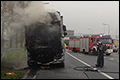 Vrachtwagen in brand op A15 [+foto's]