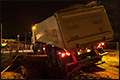 Vrachtwagen zakt weg bij reconstructie in Cuijk [+foto]