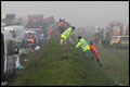 Zware kettingbotsing op Belgische A19: minstens één dode [+foto's & video's]