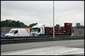 Geschaarde vrachtwagen blokkeert A20 bij Schiedam [+foto]