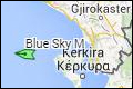 Vrachtschip Blue Sky M in nood voor kust Corfu 