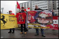 Supporters steunen Schumacher op zijn verjaardag