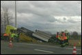 Ongeval met twee vrachtwagens op Belgische E17[+video]