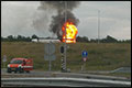 Vrachtwagen in de brand op A73 [+foto]