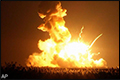 Onbemande raket bij lancering ontploft 