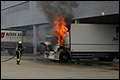 Vrachtwagen in brand gevlogen in Poeldijk [+foto]