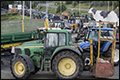 Belgische boeren blokkeren toegang naar transportbedrijf TNT in Bierset