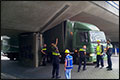 Vrachtwagen ramt viaduct in Amsterdam [+foto]