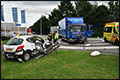 Vrachtwagen botst op auto in Waalwijk [+foto]