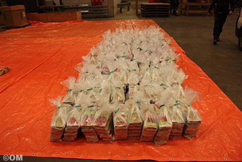 1100 kilo harddrugs onderschept in lading ananassap