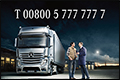Centraal truck-service-nummer voor Mercedes-Benz klanten
