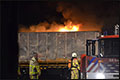 Brand in vrachtwagen met afvalcontainer bij Dusseldorp Recycling [+foto]