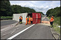 Drie gewonden na kantelen vrachtwagen Duitse A3 [+foto]