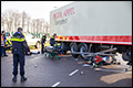 Motorrijder gewond na botsing met vrachtwagen [+foto]