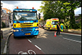 Vrachtwagenchauffeur aangereden in Leiden [+foto]