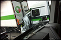 Bestuurder Nederlandse bestelwagen overleden na beknelling tussen twee vrachtwagens [+foto]