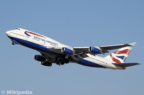 Topman British Airways vertrekt