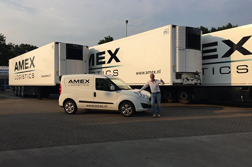 Acht nieuwe Krone Dual-temp trailers voor Amex Logistics BV