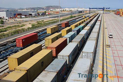 Record aantal containers over het spoor door HPH