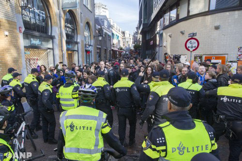Aanhoudingen rond betogingen Utrecht