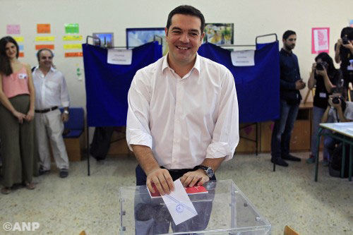 Tsipras eist zege op Griekse verkiezingen 