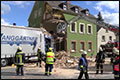 Vrachtwagen rijdt tegen woonhuis in Oberkotzau [+foto's&video]
