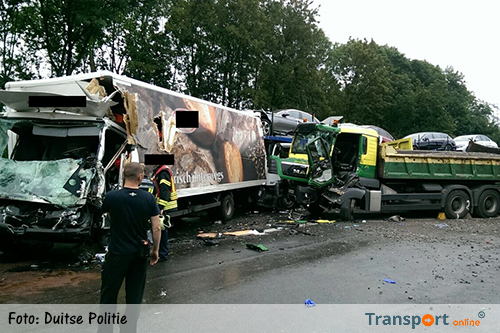 Ernstig vrachtwagenongeval op Duitse A42 [+foto]