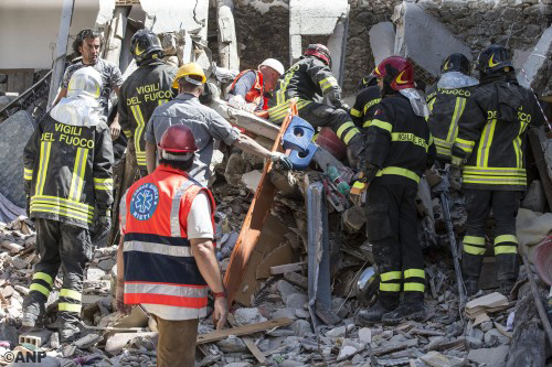 Dodental aardbeving Italië stijgt tot 247
