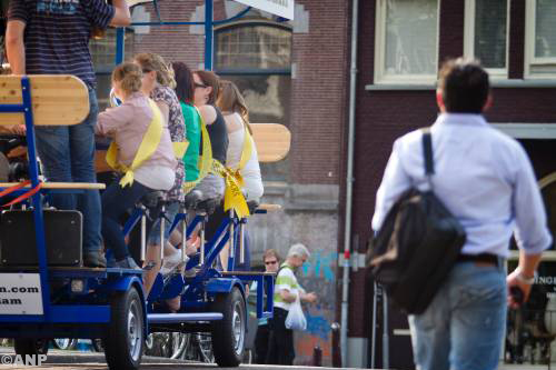 Bierfiets mag blijven in centrum Amsterdam