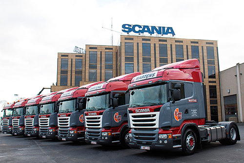 Negen nieuwe Scania Streamlines voor firma Verougstraete