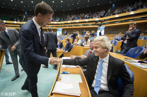 Wilders sluit Rutte uit als regeringspartner