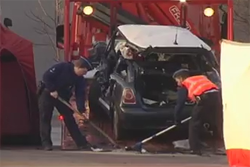 Vier jongeren omgekomen bij frontale botsing tegen vrachtwagen op Belgische N19 [+video]