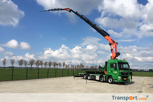 85 tonmeter HMF-kraan voor Kees Koopman Transport