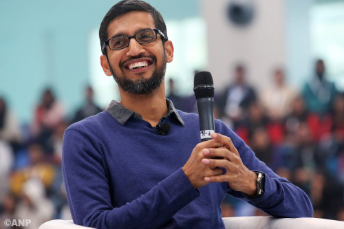 Topman Sundar Pichai van Google krijgt 100,5 miljoen