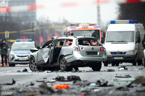 Auto ontploft in Berlijn