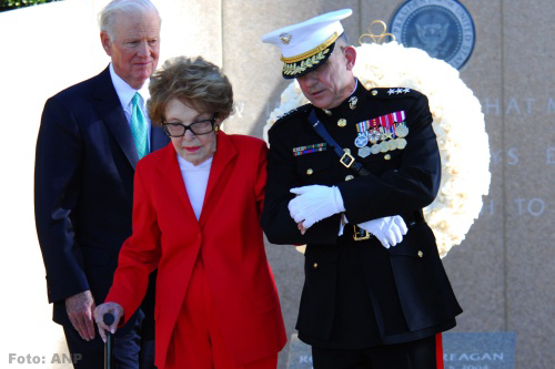 'Voormalig first lady Nancy Reagan overleden'