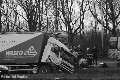 Verongelukte vrachtwagenchauffeur bij Nuenen werd onwel