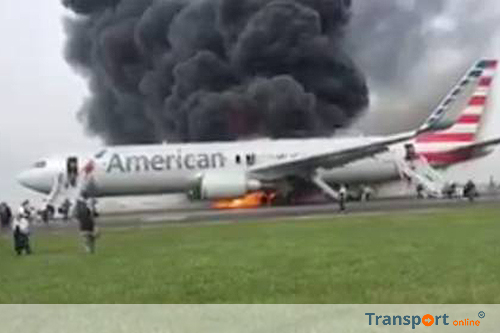 Passagiers gewond bij ontruiming brandend vliegtuig [+video's]