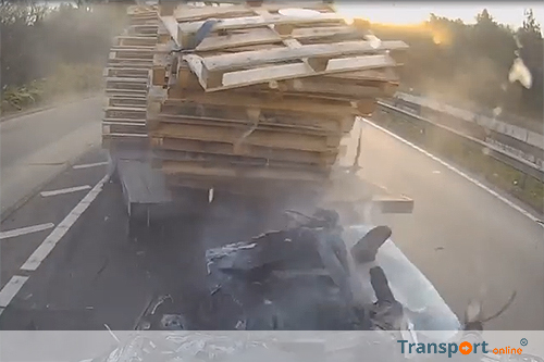 Vrachtwagenchauffeur krijgt 1 jaar cel voor inrijden op file [+video]