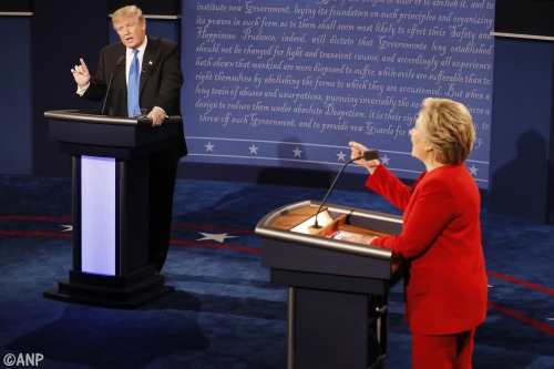 Debat Clinton-Trump trekt 81 miljoen kijkers 