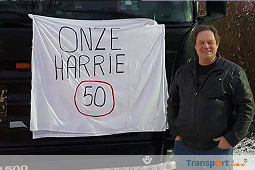 Chauffeurs Harrie Kamp Internationaal Transport zetten werkgever in het zonnetje [+foto's]