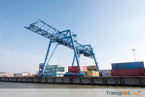 Containerrecord voor haven van Brussel