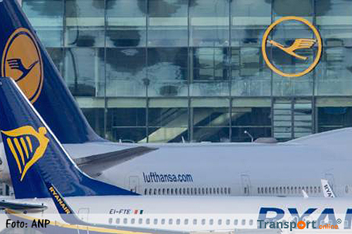 Lufthansa voorbijgestreefd door Ryanair
