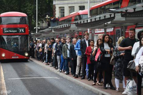 Chaos in Londen door staking bij metro