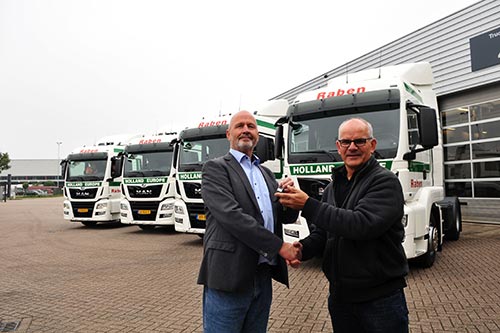 Vijf nieuwe MAN's voor Holweg Cargo Service BV
