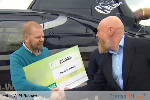 25.000 euro beloning voor vrachtwagenchauffeurs die gestolen kranen terugvonden [+video]