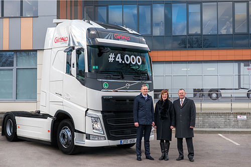 Girteka Logistics bereikt vloot van 4.000 vrachtwagens en 4.300 trailers