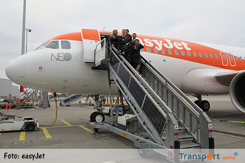 easyJet presenteert nieuwe Airbus A320neo op Schiphol en zet duurzaamheidsstrategie voort